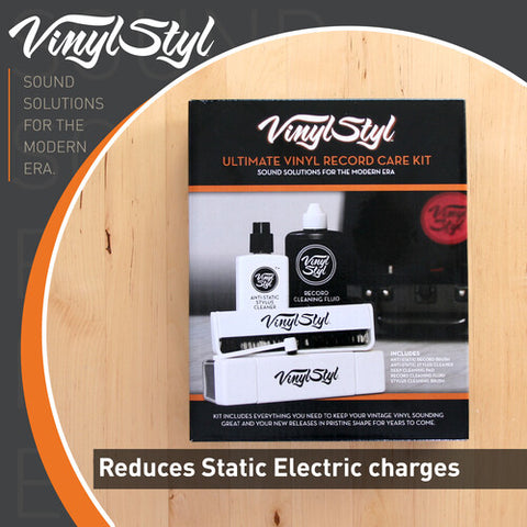 Vinyl Styl® Ultimate Vinyl Record Care Kit - Record & Stylus Brushes And Fluid VINYL