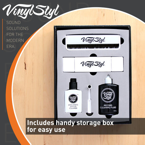 Vinyl Styl® Ultimate Vinyl Record Care Kit - Record & Stylus Brushes And Fluid VINYL