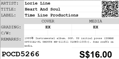 [Pre-owned] Lorie Line - Heart And Soul CD