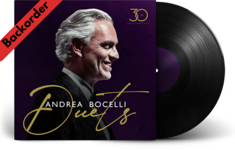 Andrea Bocelli - Duets – 30th Anniversary (The Highlights) LP 33⅓rpm [Backorder LP]