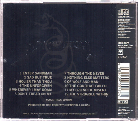 Metallica - Self Titled CD