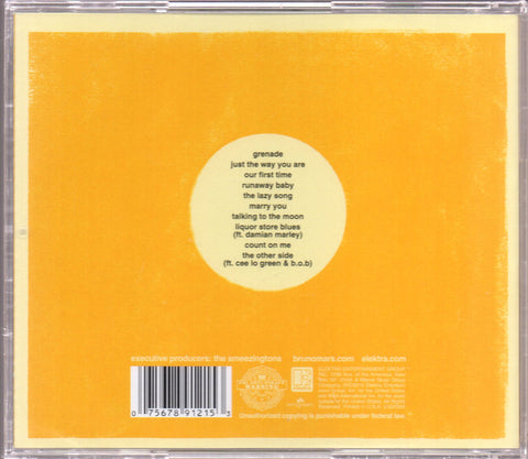 Bruno Mars - Doo-Wops & Hooligans CD