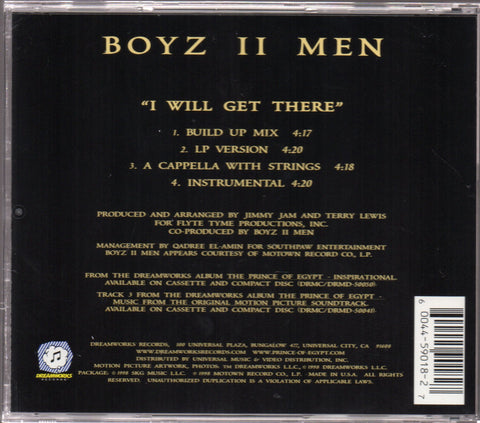 Boyz II Men - I Will Get There Single CD