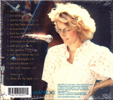 Jennifer Warnes - The Well (24K Gold CD) CD