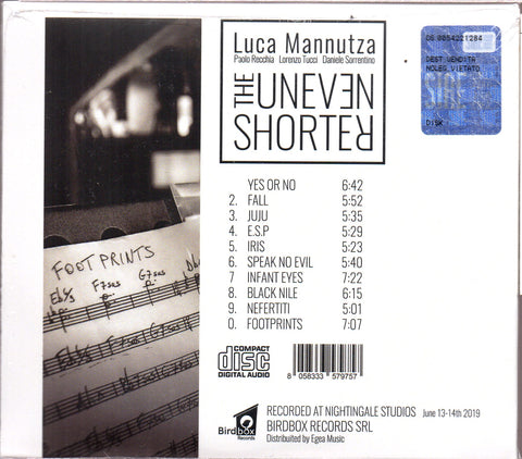Luca Mannutza - The Uneven Shorter CD