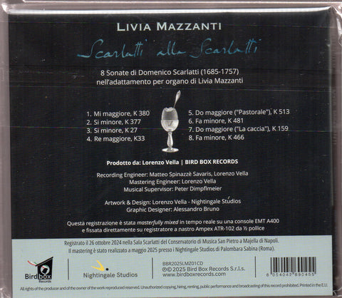 Livia Mazzanti - Scarlatti alla Scarlatti CD