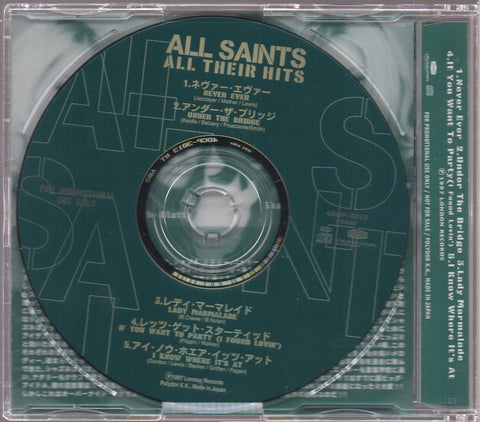 All Saints - All Their Hits Sample CD