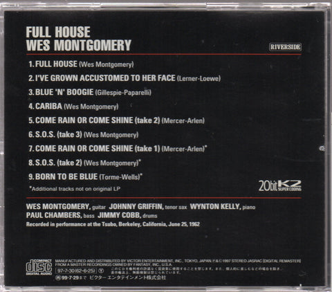 Wes Montgomery - Full House CD